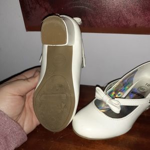 White Low Heel Dress Shoe